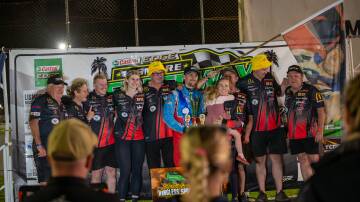 Jacob Jolley celebrates his Australian title win with family and friends. Picture by Daniel Keogh Photography.
