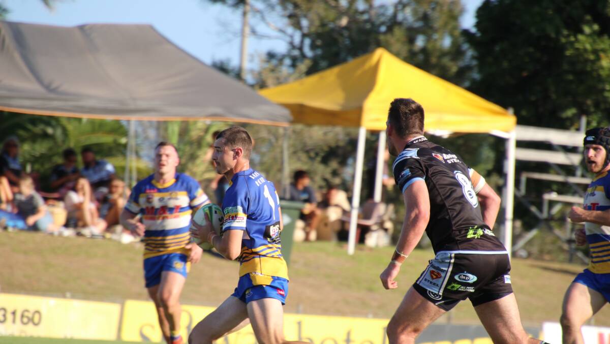 Centre Mitchell Krause will be a key man for Marist Brothers in NRRRL this year. Picture by Cee Bee's Photos.