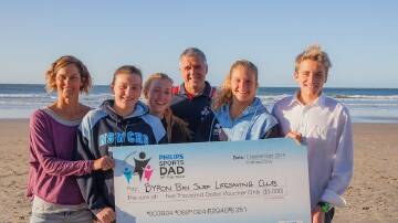 Gary Timperley from Byron Bay Surf Lifesaving Club was the first ever winner of the sports dad of the year competition in 2014. 