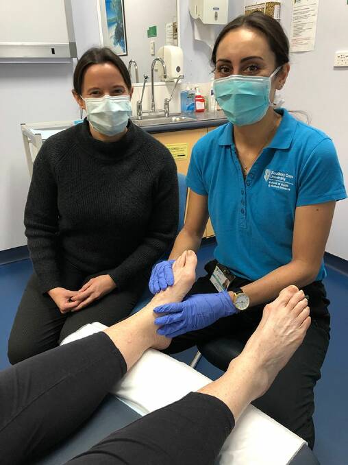 A six-week pop-up podiatry clinic at Lismore's SCU Health Clinic has been helping flood victims with their foot problems.