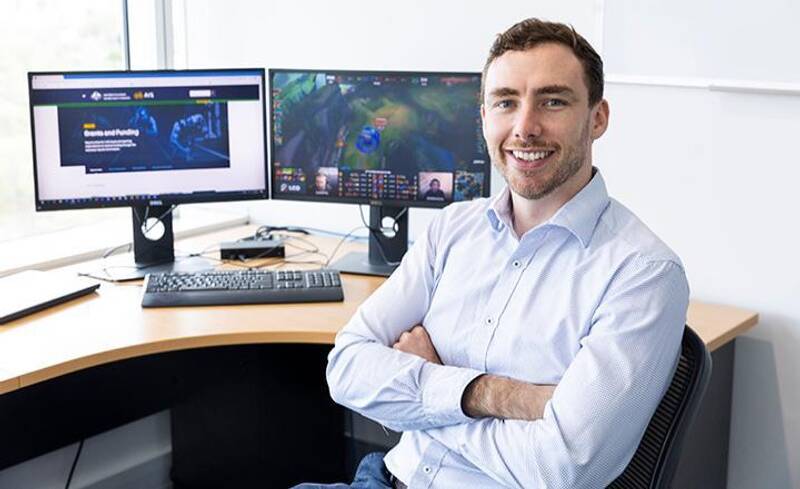 Dr Dylan Poulus will lead the research into what makes a successful gamer. Picture Southern Cross University