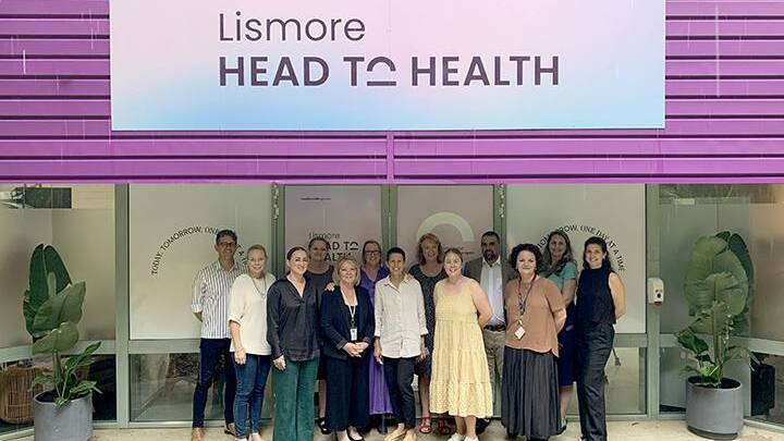 Staff from Healthy North Coast, Southern Cross University and Neami National at the Lismore Head to Health Hub located at the SCU Health Clinic. Picture by Healthy North Coast.