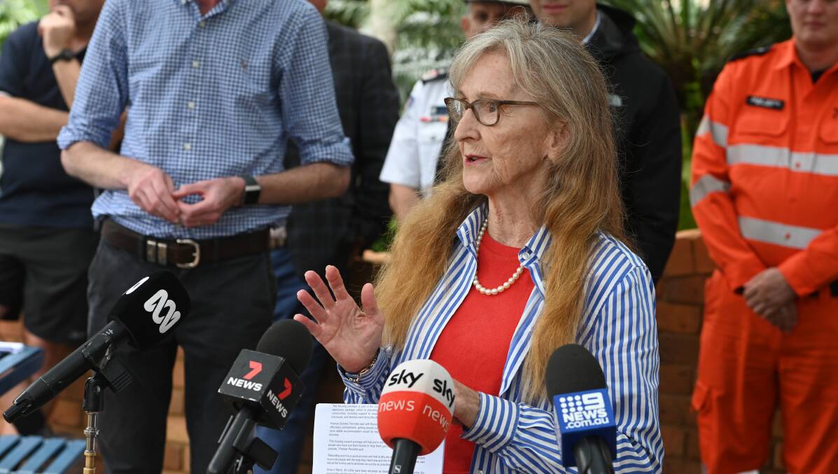 Lismore MP Janelle Saffin says the aftermath of flooding in Lismore is like Cyclone Tracy and all of government response in needed to address the rebuilding job ahead. Picture: Cathy Adams