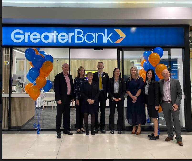 Greater Bank Head of Retail, David Baker, Janelle Hamshaw from Greater Banks Lismore Branch, Lismore Branch Manager Tracey Parkes, Ben Campbell and Ashley Mitchell from Greater Banks Lismore Branch, Greater Banks Chief Distribution Officer, Emma Brokate;, Holly Willows from Greater Banks Lismore Branch, and Greater Bank Regional Manager, Scott McCluskey. Picture supplied