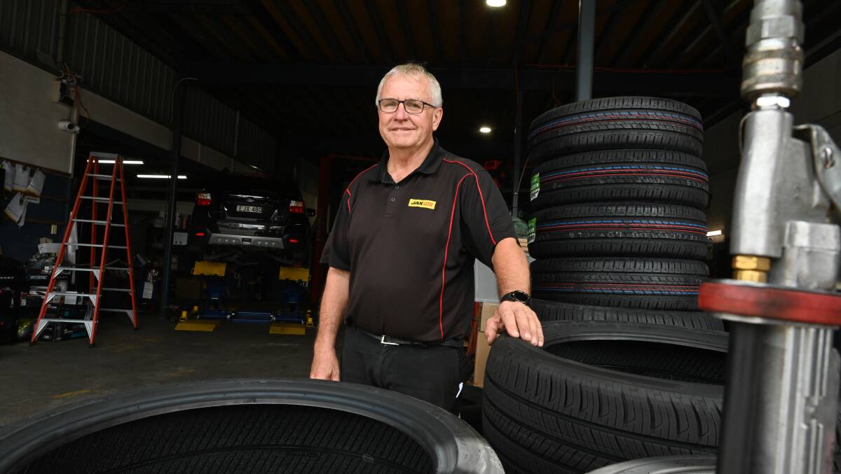 Jax Tyres and Auto franchisee Jeff Nicholls, has expanded his business. Picture by Cathy Adams