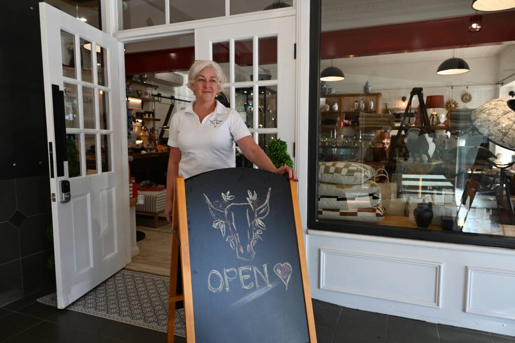 Lisa Lamarre owns La Trouvaille in the Star Court Arcade, she is concerned about the future for Lismore after the flood. Picture by Cathy Adams