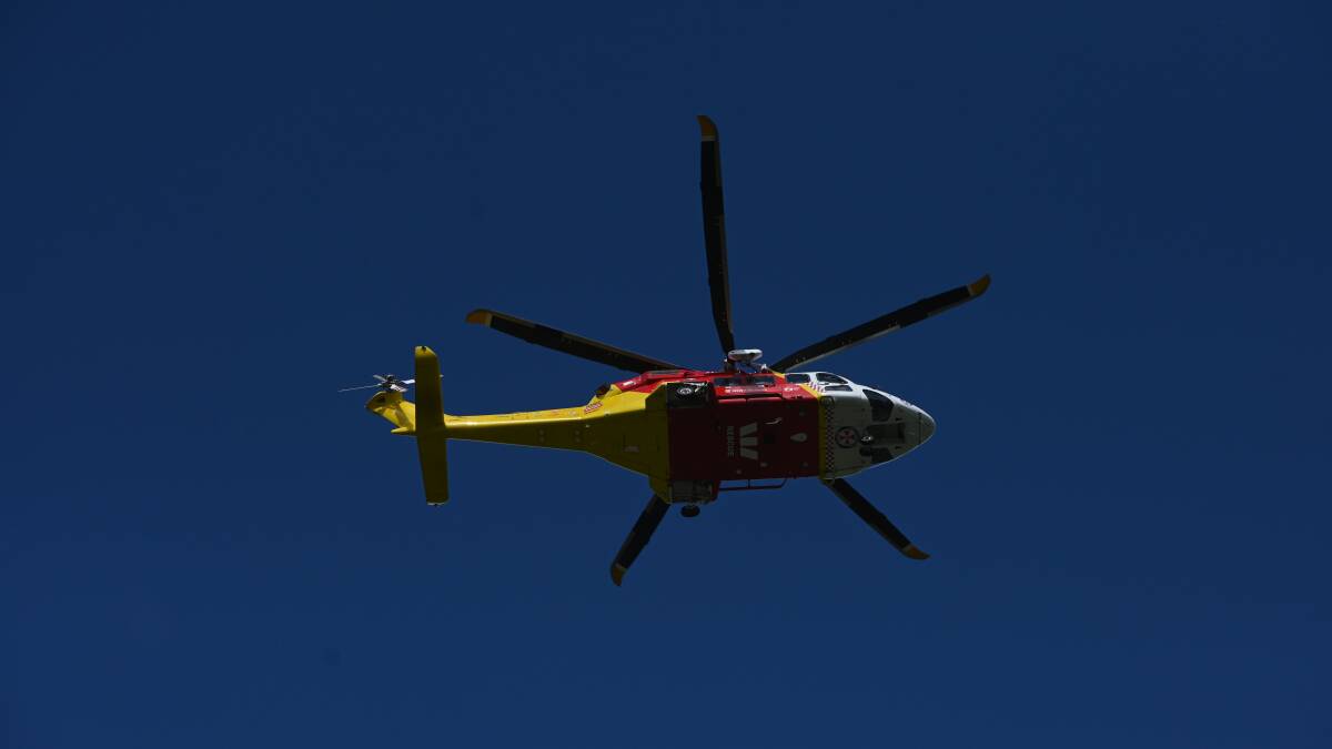An angel in the sky - we're really lucky to have the rescue helicopter