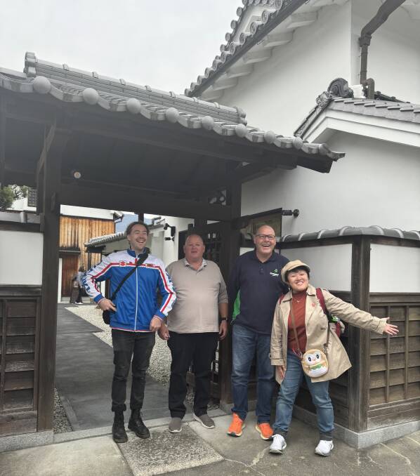 Mayor Steve Krieg during a visit to Lismore's Japanese sister city, Yamato Takada. 