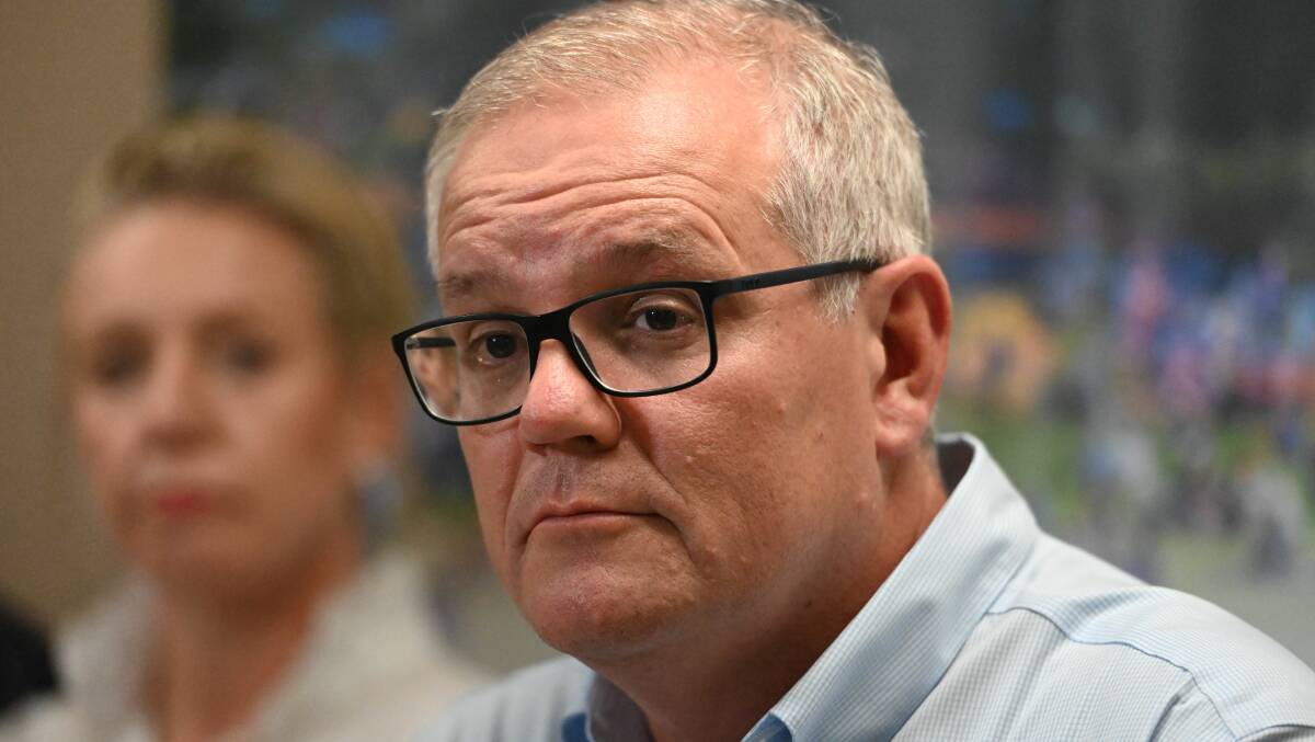Prime Minister Scott Morrison's government has been criticised for not acting quickly enough in providing housing support for people in flood impacted areas of the Northern Rivers. Picture: Cathy Adams