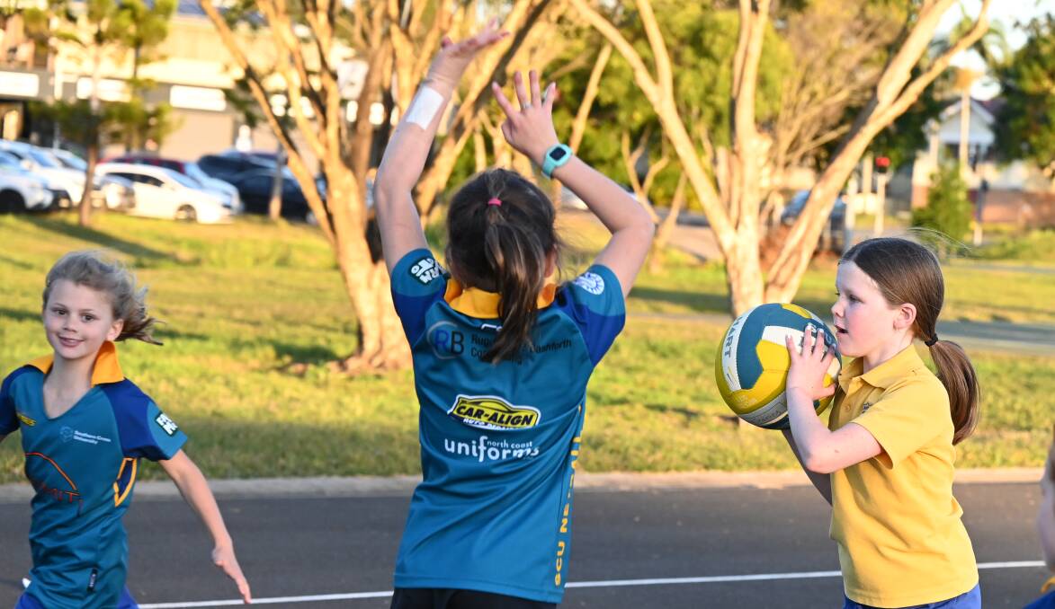 SCU Netball teams hit the courts for some training at the Ballina At courts. Pictures: Cathy Adams