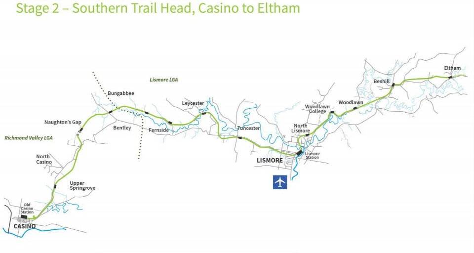 Part of the Northern Rivers Rail Trail will revitalise railway line from Casino to Eltham.