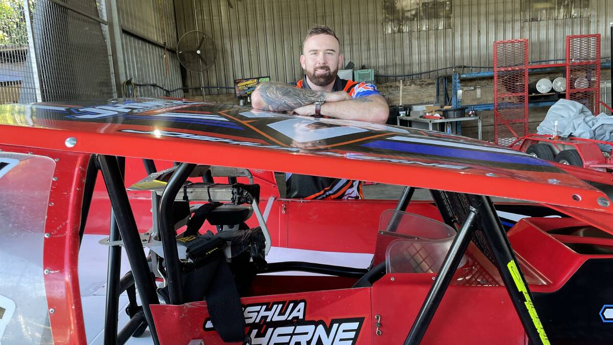 Josh Herne loves car racing while running a successful security business across the region. Picture by Mitchell Craig.