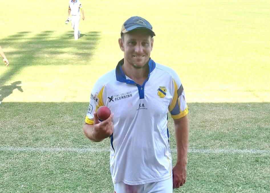 Marist Brothers captain Brendan Mitchell after his seven-wicket haul against Ballina Bears.