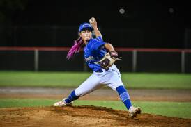 Canadian pitcher Raine Padgham was dominant for the Brisbane Bandits in the Australian Women's Showcase. Picture by Studio Honsa/ Baseball.com.au 