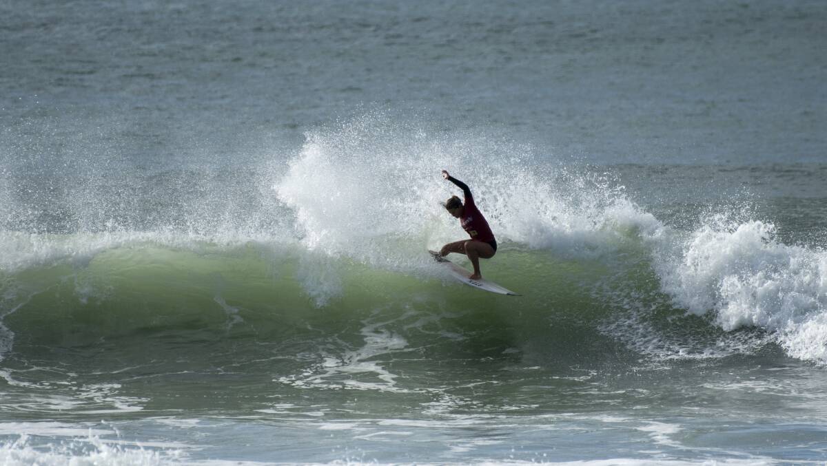 Lennox Head surfer Juniper Harper has competed in the finals of the Skullcandy Oz Grom Open. Picture by Ethan Smith/Surfing NSW.