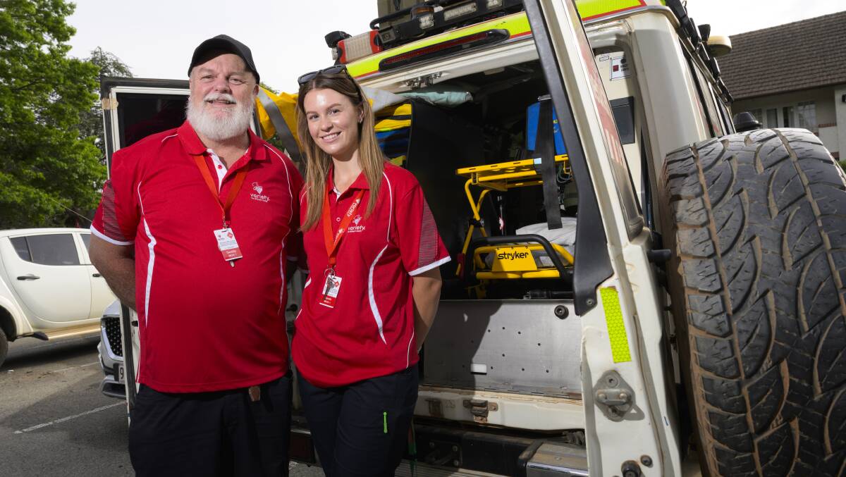 Paul and Sarah Gold are part of "crush" Medical support team.  Photo by Keegan Carroll 