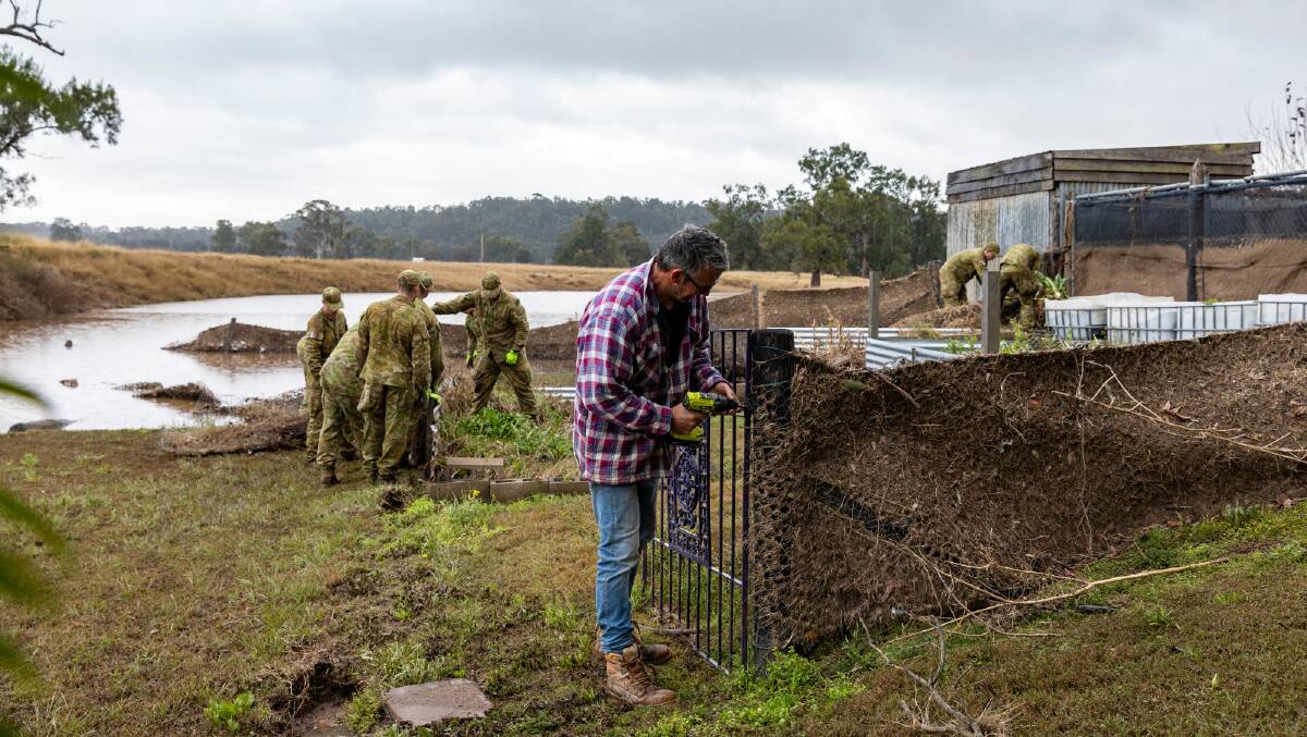 The Army has become a familiar sight during recovery efforts after recent flood disasters. Picture: Defence