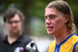 The West Coast Eagles have been blown away by No.1 AFL draft pick Harley Reid (pic). (Joel Carrett/AAP PHOTOS)