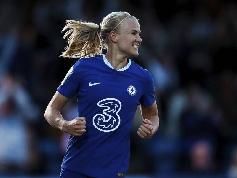 Pernille Harder is departing Chelsea to join German champions Bayern Munich. (AP PHOTO)
