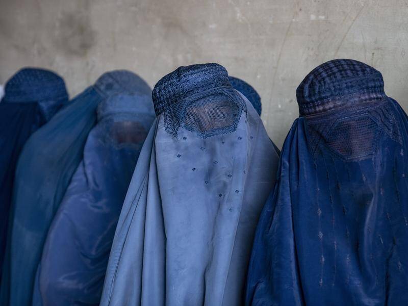 Taliban officials are close to finalising guidelines to allow women to work in a Kandahar NGO. (AP PHOTO)