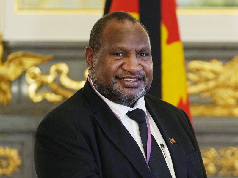 Prime Minister James Marape has been seeking to widen Papua New Guinea's international links. (AP PHOTO)