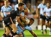Cronulla are right in the mix to finish in the NRL's top-two after a 36-12 win over Wests Tigers. (PR HANDOUT IMAGE PHOTO)