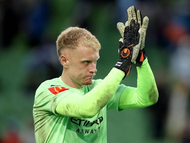 Melbourne City keeper Tom Glover will play his final match in Australia before departing for Europe. (Jonathan Di Maggio/AAP PHOTOS)