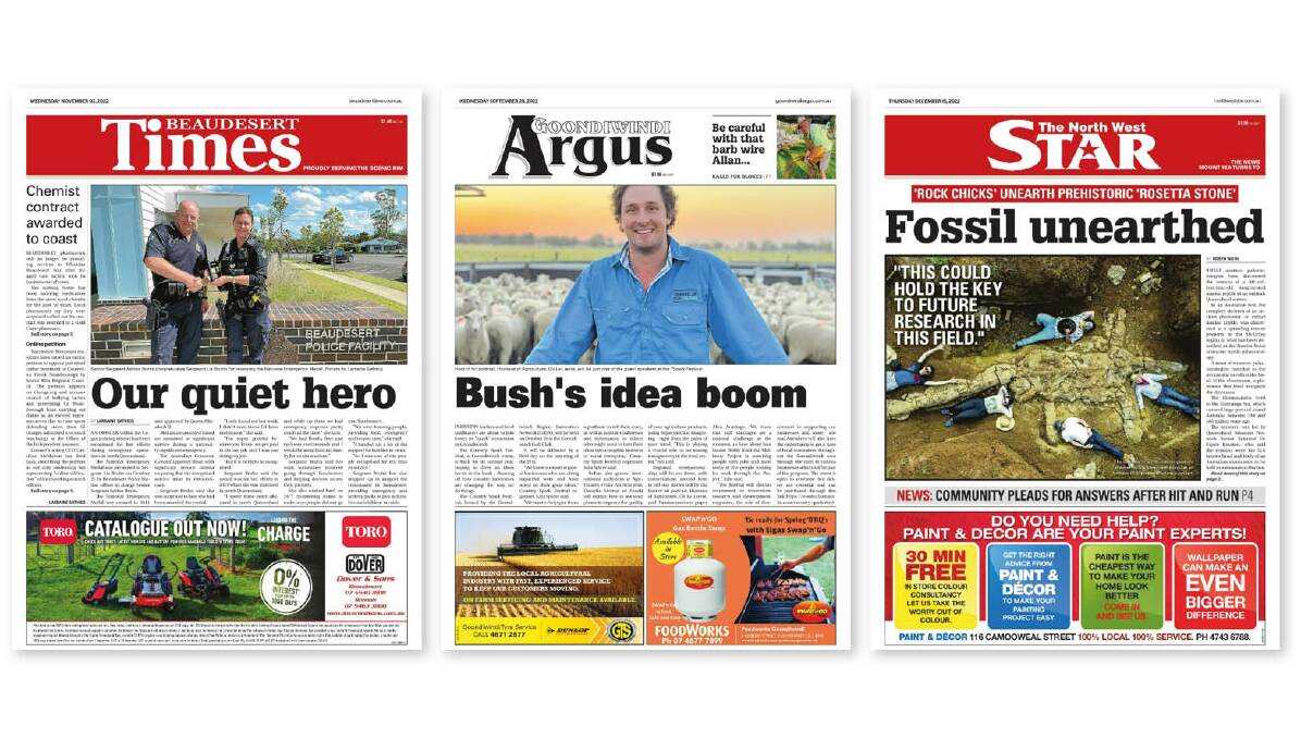 ACM is selling its Queensland publications Beaudesert Times, Goondiwindi Argus and Mount Isa's North-West Star to the family-owned Star News Group.